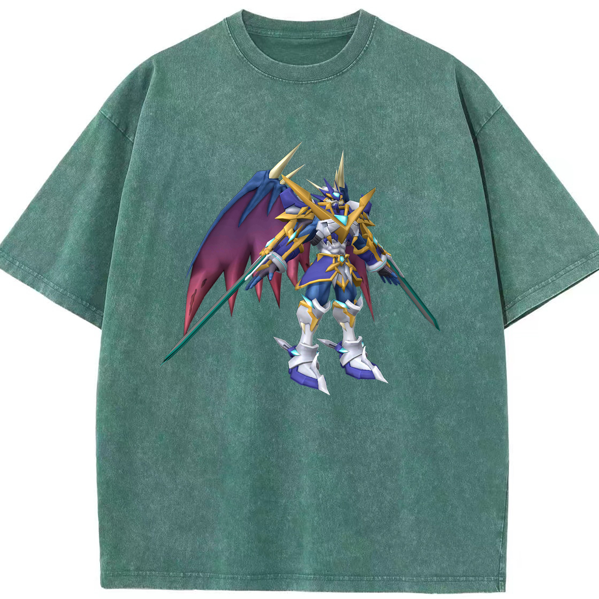 （画像用） Digimon デジタルモンスター/デジモン 綿100% ヴィンテージ風 半袖Tシャツ（フロントプリント）